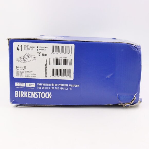 NIDB Birkenstock Arizona Soft Footbed Suede Sandals in Faded Khaki EU Size 41 - Picture 11 of 12